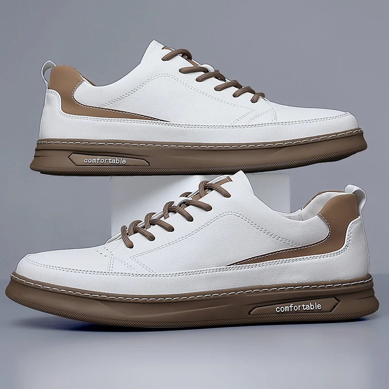 Роскошные кожаные туфли, мужские Брендовые повседневные туфли для скейтборда, удобные мужские кроссовки на плоской подошве, дизайнерские м... 
Роскошные кожаные туфли, мужские Брендовые повседневные туфли для скейтборда, удобные мужские кроссовки на плоской подошве, дизайнерские м...