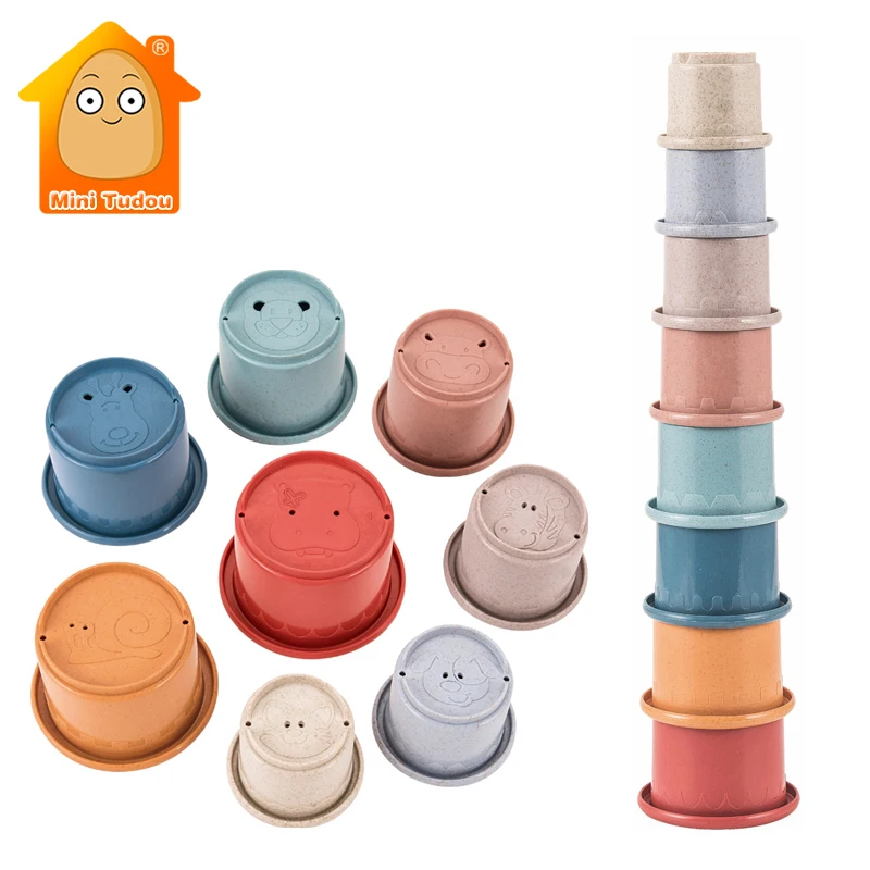 Baby Toys Stacking Cup Wheat Straw Hourglass Environmental Folding Tower Bath Play Water Set Early Educational Toys For Infant
Baby Toys Stacking Cup Wheat Straw Hourglass Environmental Folding Tower Bath Play Water Set Early Educational Toys For Infant