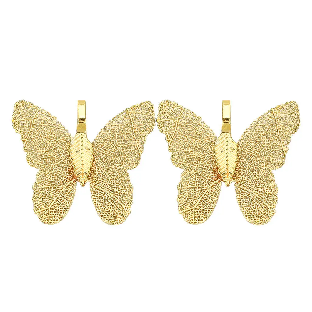 1 Pair of Natural Plated Butterfly Pendants Necklace Jewelry Earring Charms Assorted Colors
1 Pair of Natural Plated Butterfly Pendants Necklace Jewelry Earring Charms Assorted Colors