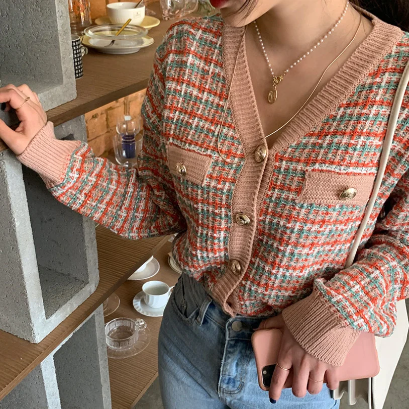 Women's Vintage knitted cardigan, Kawaii tweed sweater, Korean Vintage sweater, knitted garment, top, new in 2021
Women's Vintage knitted cardigan, Kawaii tweed sweater, Korean Vintage sweater, knitted garment, top, new in 2021
