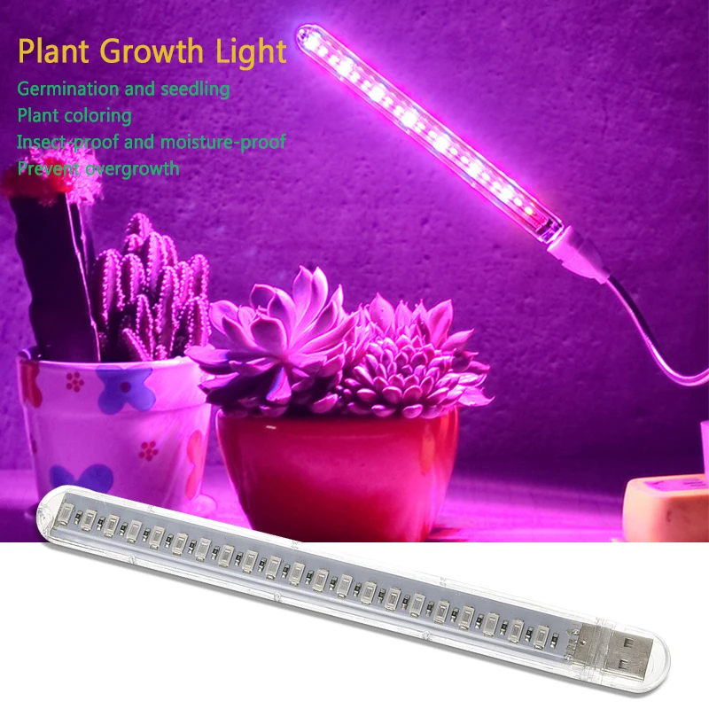 

USB LED Plant Grow Light 10W Phytolamp Full Spectrum Lamp For Flower Plants Greenhouse Hydroponics Phytolamp House Growth Lamp