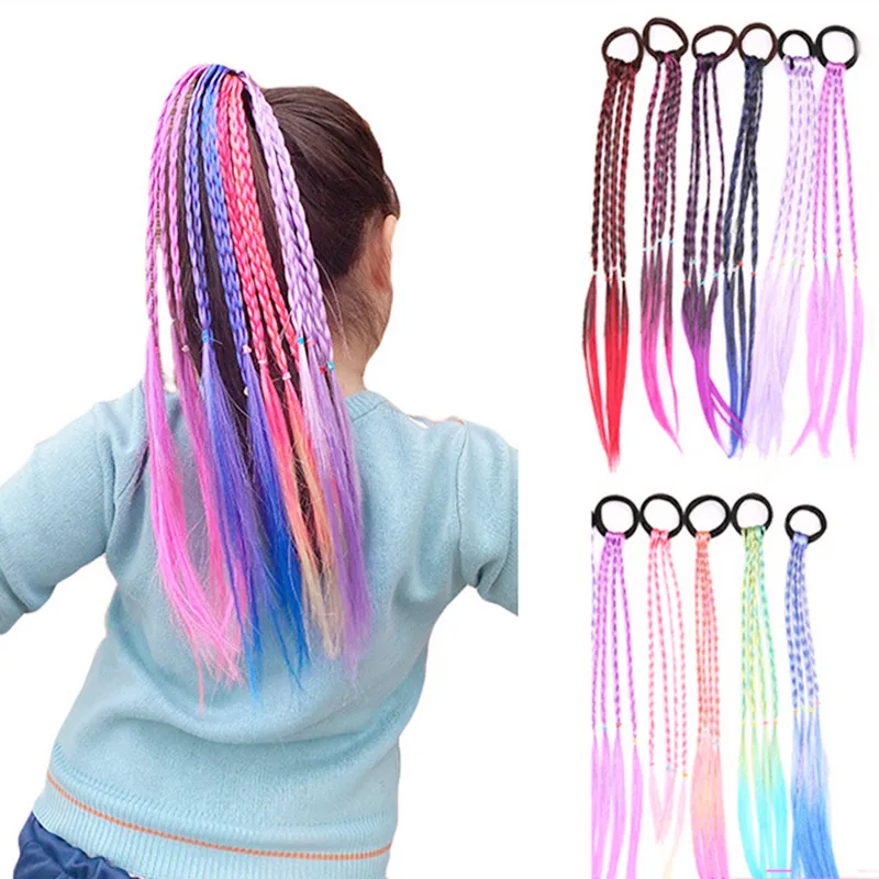 Hair Ties for Women Girl Children Colorful Wig Braid Ponytail Elastic Band Korean Cute Accessories Wholesale
Hair Ties for Women Girl Children Colorful Wig Braid Ponytail Elastic Band Korean Cute Accessories Wholesale
