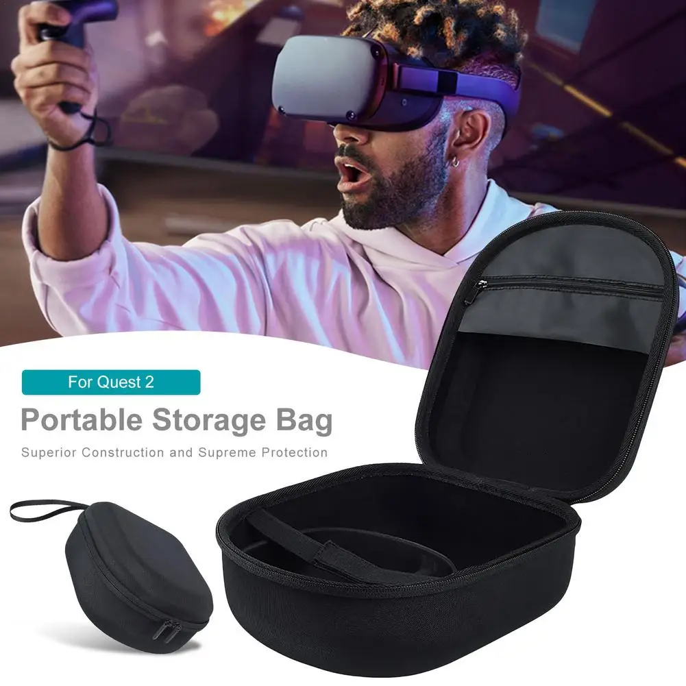 EVA VR Accessories For Oculus Quest 2 VR Headset Travel Carrying Case Hard Storage Box Bag For Oculus Quest2 Protective Pouch
EVA VR Accessories For Oculus Quest 2 VR Headset Travel Carrying Case Hard Storage Box Bag For Oculus Quest2 Protective Pouch