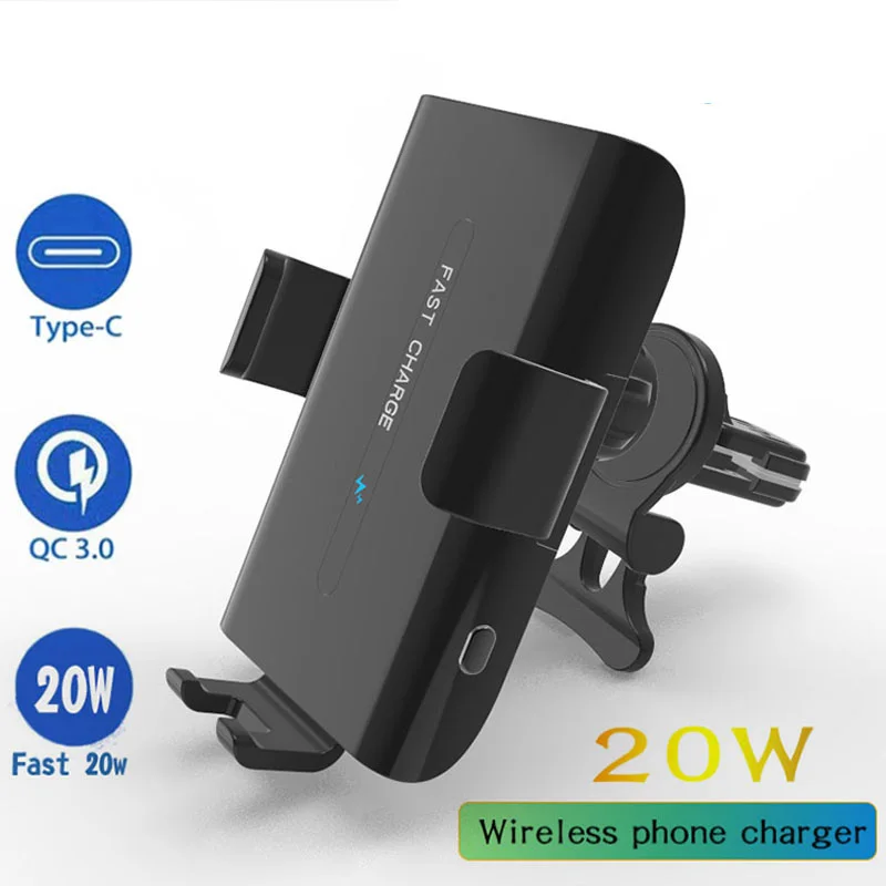 Automatic Clamping 20W Car Wireless Charger for iPhone 12 XS 11 SE Pro Samsung Xiaomi Infrared Sensor Car Phone Holder Charger
Automatic Clamping 20W Car Wireless Charger for iPhone 12 XS 11 SE Pro Samsung Xiaomi Infrared Sensor Car Phone Holder Charger