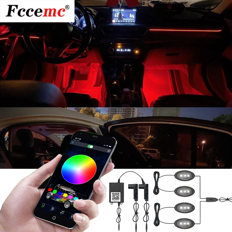Универсальная неоновая RGB Светодиодная лента для подсветки салона автомобиля, декоративное освещение с управлением через приложение, ламп...
Универсальная неоновая RGB Светодиодная лента для подсветки салона автомобиля, декоративное освещение с управлением через приложение, ламп...