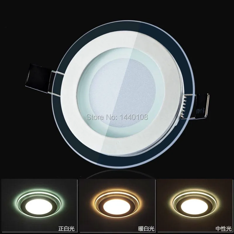 5pcs/lot 3 Color Change Glass Led Panel Light LED Ceiling Recessed Light AC85-265V LED Downlight SMD 5730 6W12W18W Home Lighting
5pcs/lot 3 Color Change Glass Led Panel Light LED Ceiling Recessed Light AC85-265V LED Downlight SMD 5730 6W12W18W Home Lighting