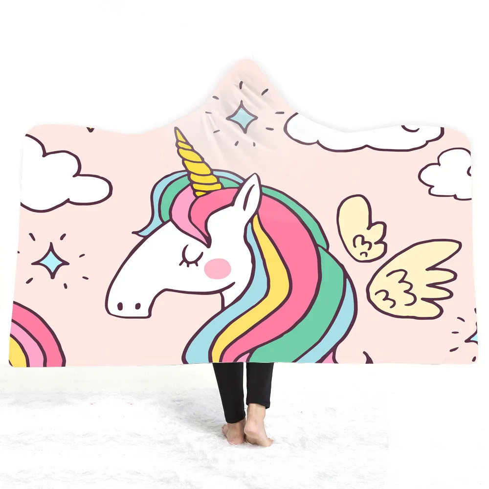 Flower Unicorn Spot Pattern 3D Printed Plush Hoodie Blanket for Adults Kid Warm Wearable Fleece Throw Blankets
Flower Unicorn Spot Pattern 3D Printed Plush Hoodie Blanket for Adults Kid Warm Wearable Fleece Throw Blankets