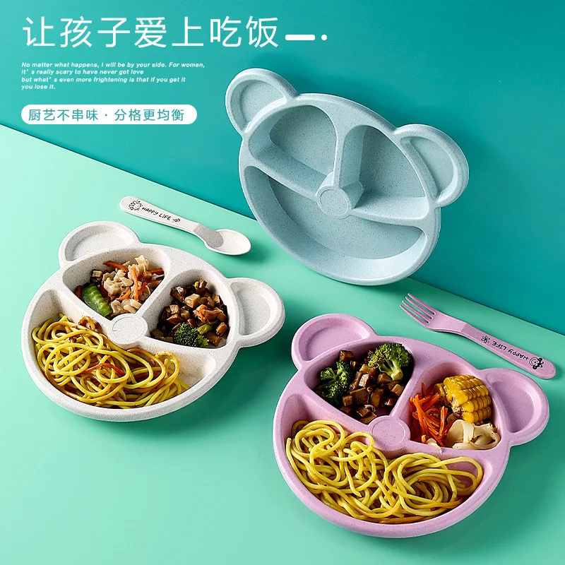 Wheat Straw Tableware BPA Free Cartoon Bear Children Dishes Kids Dinner Plate Baby Plate Fork Spoon Baby Eating Dinnerware Set
Wheat Straw Tableware BPA Free Cartoon Bear Children Dishes Kids Dinner Plate Baby Plate Fork Spoon Baby Eating Dinnerware Set
