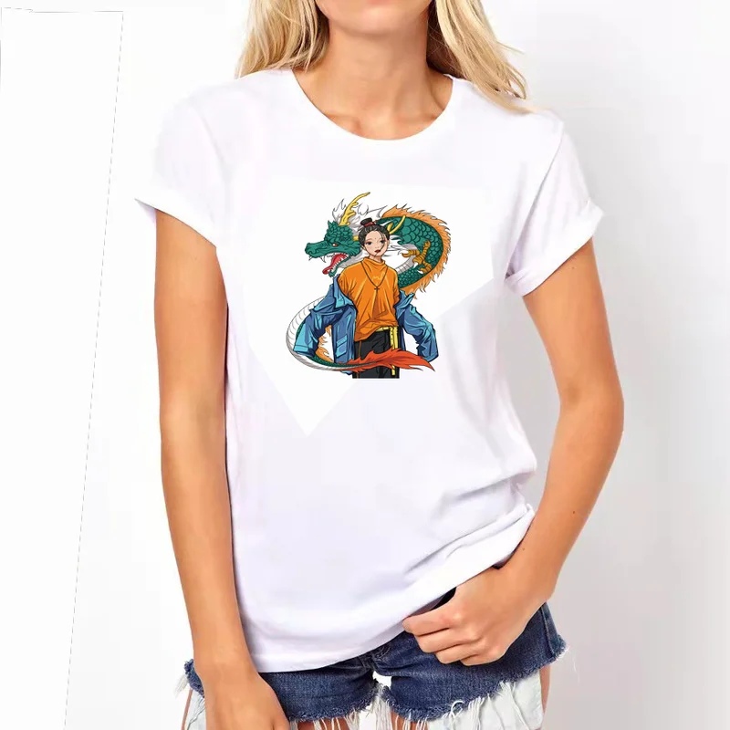 Woman Top 2021 Summer Plus Size Graphic T Shirts Chinese Style Opera Whtie Print T-shirt
Woman Top 2021 Summer Plus Size Graphic T Shirts Chinese Style Opera Whtie Print T-shirt