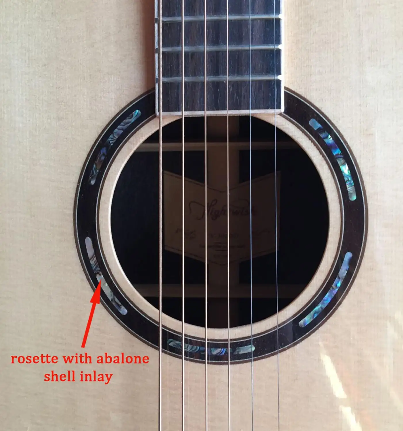 1x гитарное ушко розетка из ракушек инкрустация звуковыми отверстиями для гитары