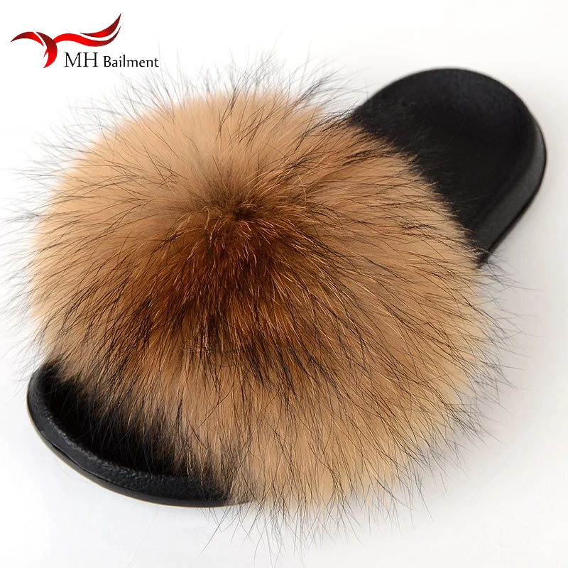 Raccoon Fur Fluffy Slippers Women's Indoor Home Fashion Luxury Shoes Summer Fox Fur Flat Sandals Flip Flop Slides Women
Raccoon Fur Fluffy Slippers Women's Indoor Home Fashion Luxury Shoes Summer Fox Fur Flat Sandals Flip Flop Slides Women