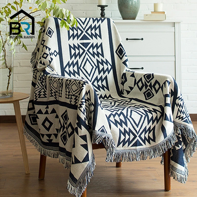 Europe Style Sofa Throw Blanket Cotton Thread Knitted Blanket With Tassel Geometry Bohemian Sofa Cover Bed Blanket Home Decor
Europe Style Sofa Throw Blanket Cotton Thread Knitted Blanket With Tassel Geometry Bohemian Sofa Cover Bed Blanket Home Decor
