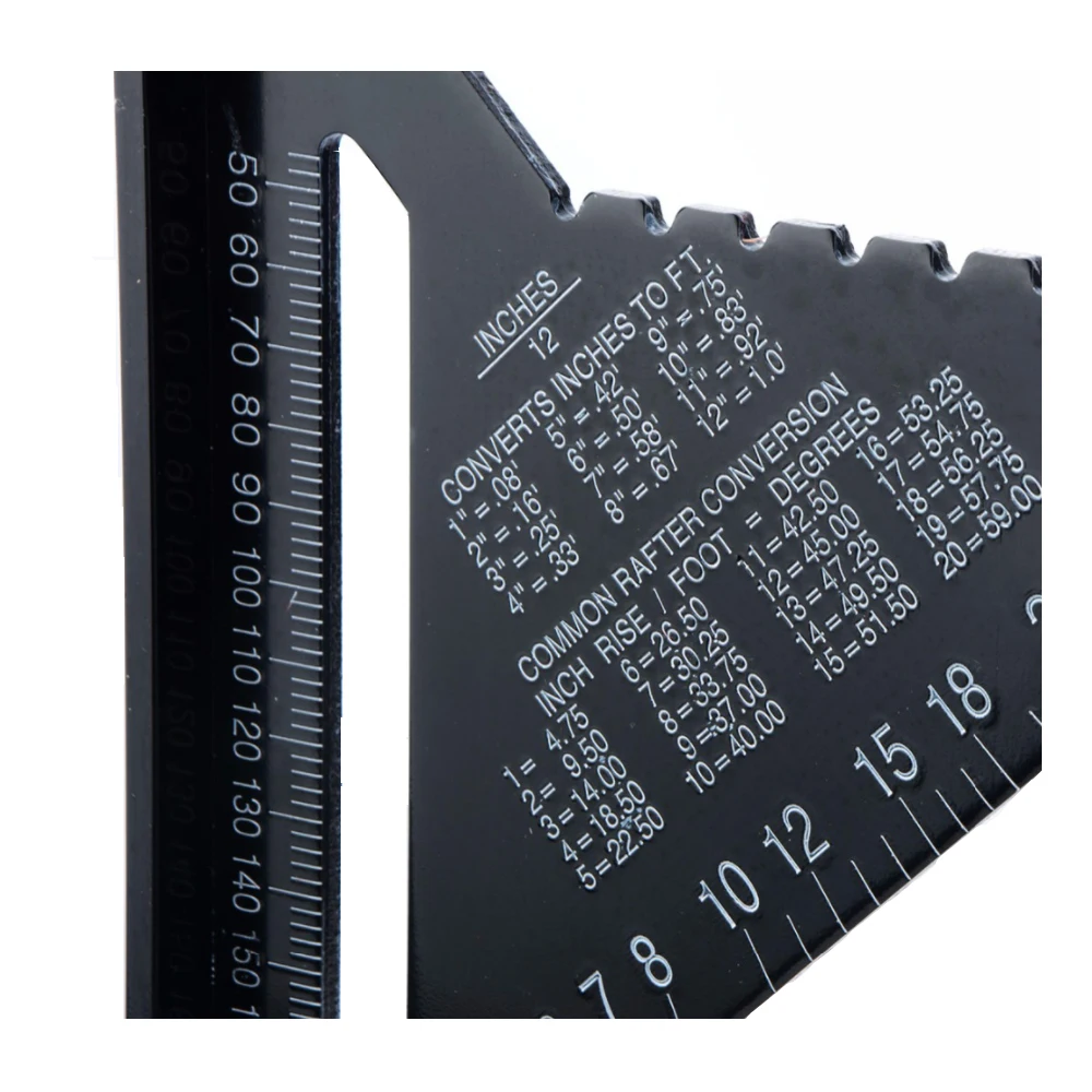Triangle Ruler 7inch/12inch Aluminum Alloy Angle Protractor Speed Metric Square Measuring Ruler For Building Framing Tools Gauge
Triangle Ruler 7inch/12inch Aluminum Alloy Angle Protractor Speed Metric Square Measuring Ruler For Building Framing Tools Gauge