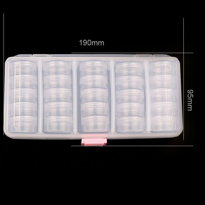Transparent Empty case 190*95mm (With 25 Pcs Small Box) Nail Art Tip Glitter Boxes Storage Nail Art Rhinestone Case Removable
Transparent Empty case 190*95mm (With 25 Pcs Small Box) Nail Art Tip Glitter Boxes Storage Nail Art Rhinestone Case Removable