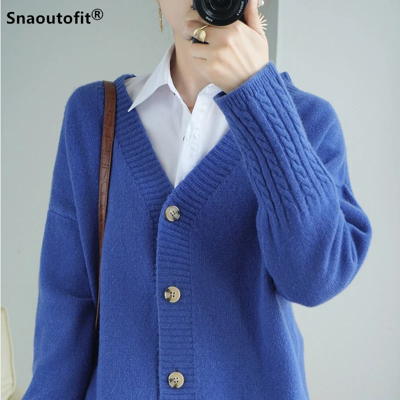 Autumn Winter New,Lazy Wind,Knitted Wool Cardigan Women,Loose V-Neck,Cuff Draws,Casual,Solid Color,Cashmere Sweater Coat XL XXL
Autumn Winter New,Lazy Wind,Knitted Wool Cardigan Women,Loose V-Neck,Cuff Draws,Casual,Solid Color,Cashmere Sweater Coat XL XXL