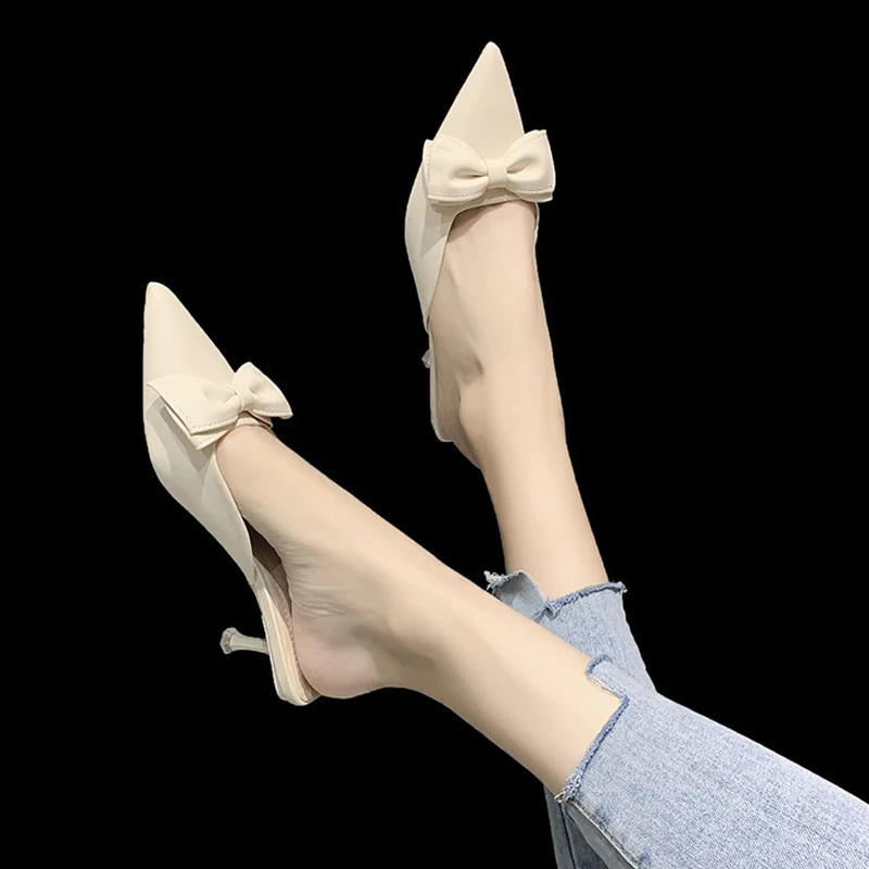 Med Butterfly-Knot High-Heeled Shoes Lady Shallow Cover Toe Ladies' Slippers Slipers Women Luxury Slides Female Mule Thin 2021 D
Med Butterfly-Knot High-Heeled Shoes Lady Shallow Cover Toe Ladies' Slippers Slipers Women Luxury Slides Female Mule Thin 2021 D