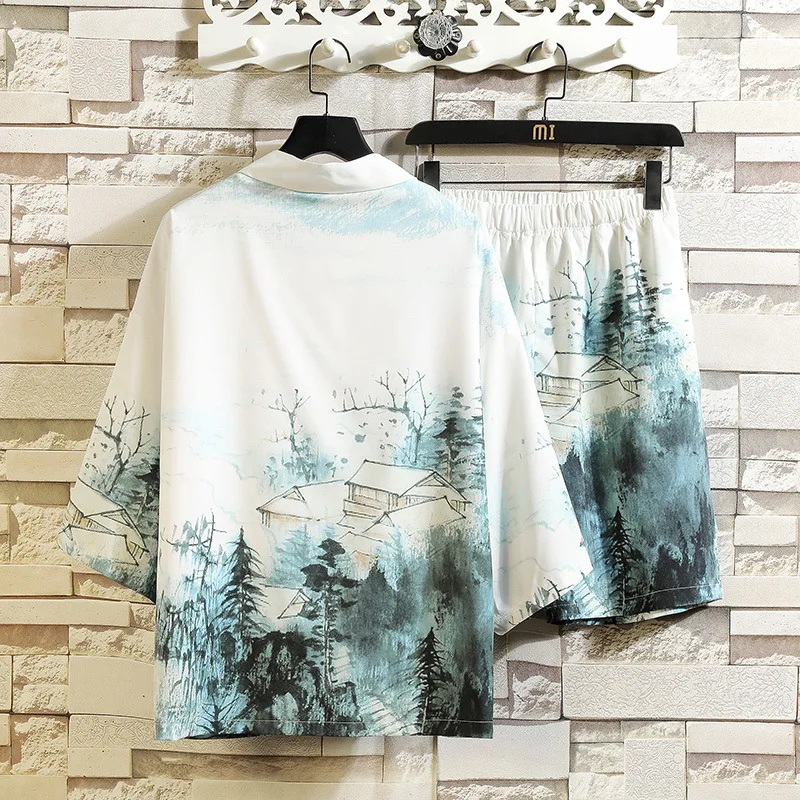 Chinese Summer Thin Ice Silk Tang Suit Print Flower Plus Size 5XL Robe Gown Sunscreen Clothes Ancient Japanese Ukiyo-e Kimono
Chinese Summer Thin Ice Silk Tang Suit Print Flower Plus Size 5XL Robe Gown Sunscreen Clothes Ancient Japanese Ukiyo-e Kimono