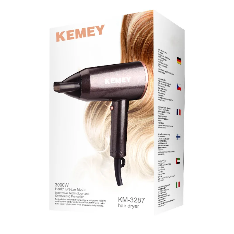 Kemei 3000W Powerful Professional household Hair Dryer Negative Ion Blow Dryer Electric Hairdryer Hot/Cold Wind With Air Collect
Kemei 3000W Powerful Professional household Hair Dryer Negative Ion Blow Dryer Electric Hairdryer Hot/Cold Wind With Air Collect