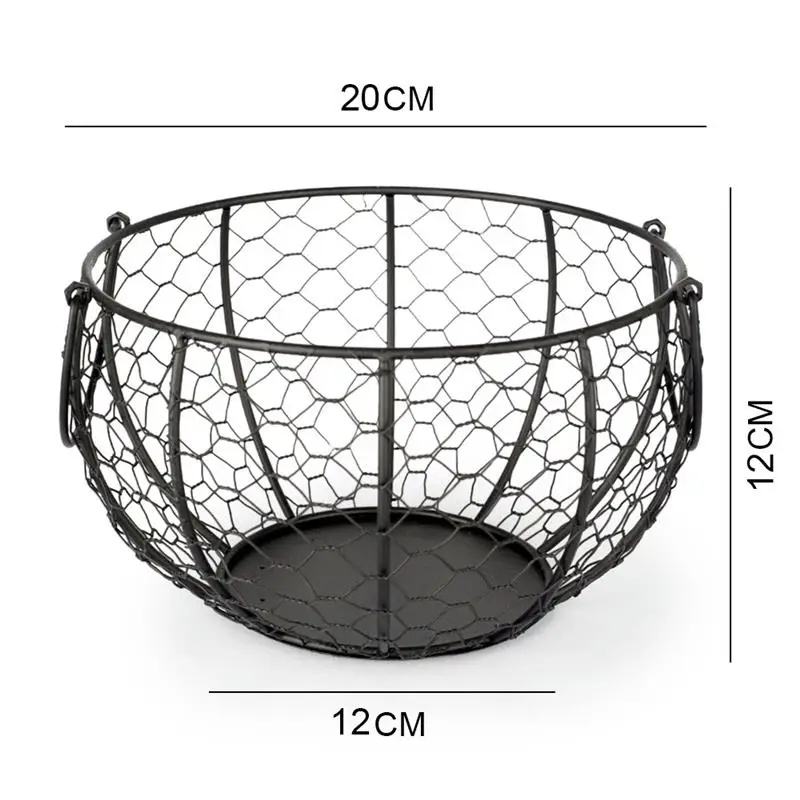 Wire Egg Basket Metal Egg Storage Basket with Handles Chicken Eggs Holder Organizer Fruit Food Organizer for Kitchen Farmhouse
Wire Egg Basket Metal Egg Storage Basket with Handles Chicken Eggs Holder Organizer Fruit Food Organizer for Kitchen Farmhouse