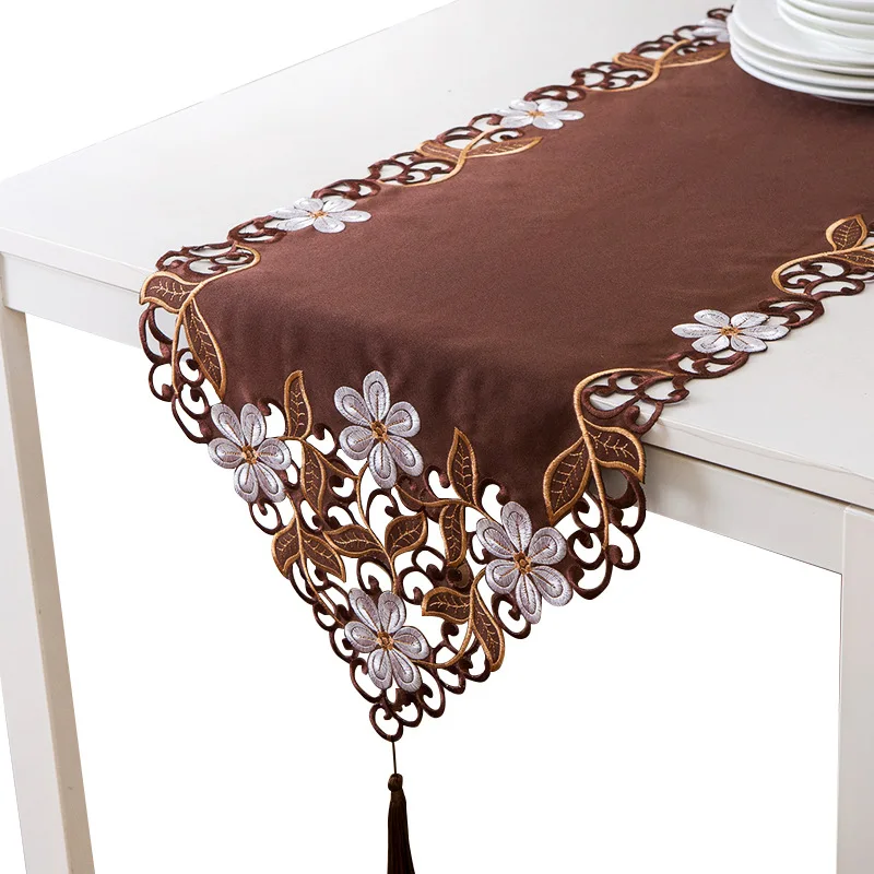 Embroidered table runner multi-color creative rectangular embroidered tablecloth, home fabric table runner hollow art
Embroidered table runner multi-color creative rectangular embroidered tablecloth, home fabric table runner hollow art
