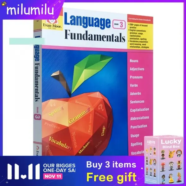 Evan-Moor Language Fundamentals Grade 3 Evanmoor Children's Original English Assessment Book
Evan-Moor Language Fundamentals Grade 3 Evanmoor Children's Original English Assessment Book