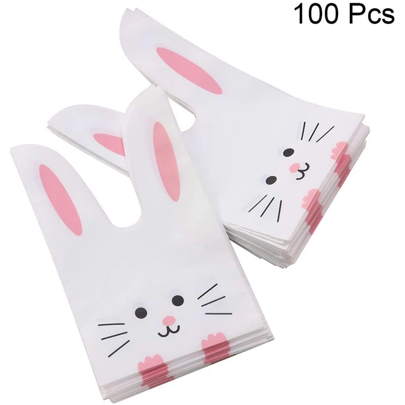 100Pcs/Lot Cute Rabbit Ear Bags Cookie Plastic Bags&Candy Gift Bags for Biscuits Snack Baking Package and Event Party
100Pcs/Lot Cute Rabbit Ear Bags Cookie Plastic Bags&Candy Gift Bags for Biscuits Snack Baking Package and Event Party