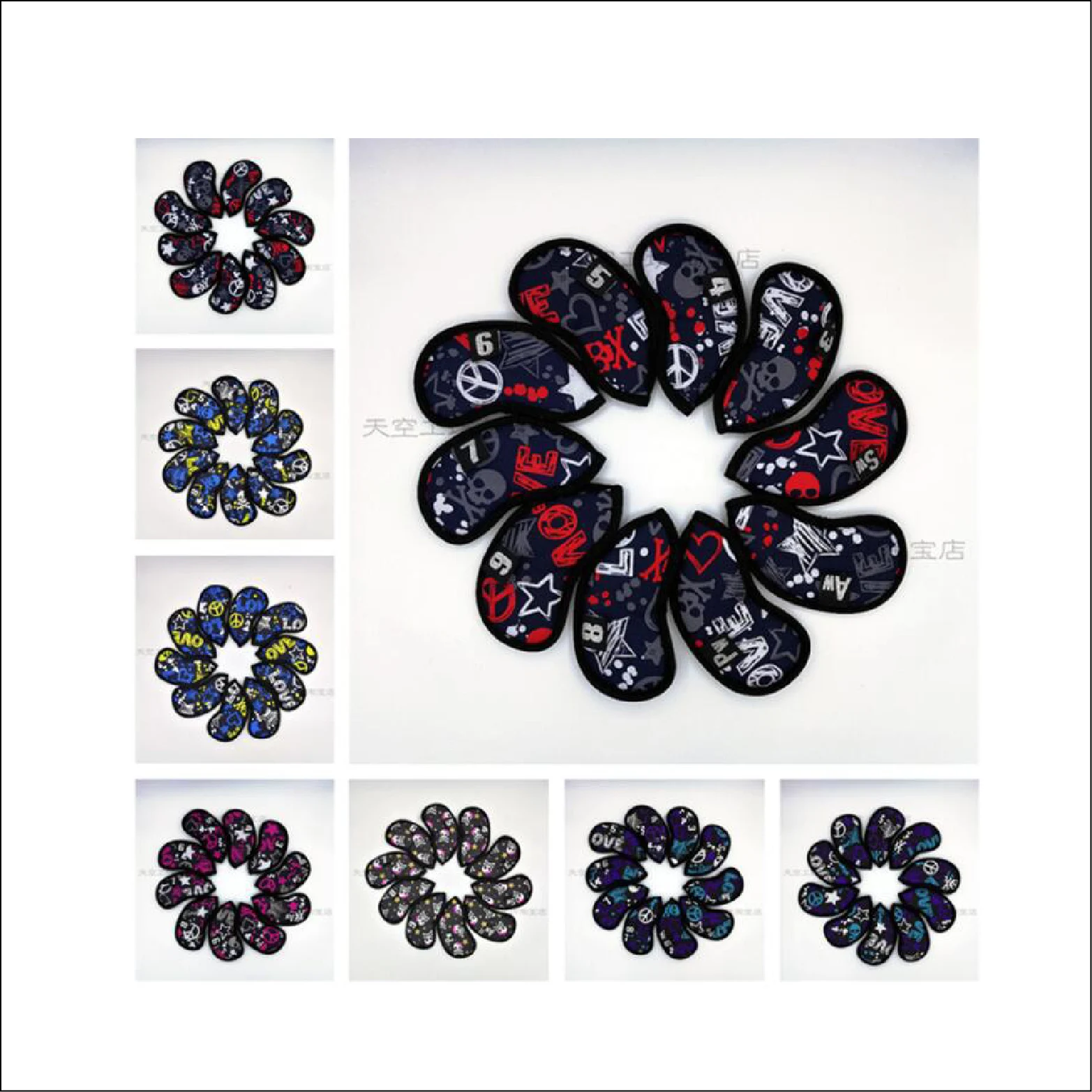 New10pcs/set golf iron club headcover set upscale PU wit Single-sided embroidery golf rods cover 4-11 AW SW Free shipping
New10pcs/set golf iron club headcover set upscale PU wit Single-sided embroidery golf rods cover 4-11 AW SW Free shipping