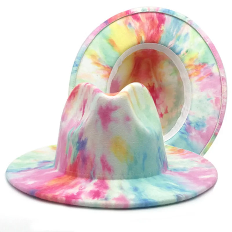 fedora hats tie dye print wide brim jazz cap multicolor red green felted hats men women spring winter vintage outdoor women hats
fedora hats tie dye print wide brim jazz cap multicolor red green felted hats men women spring winter vintage outdoor women hats