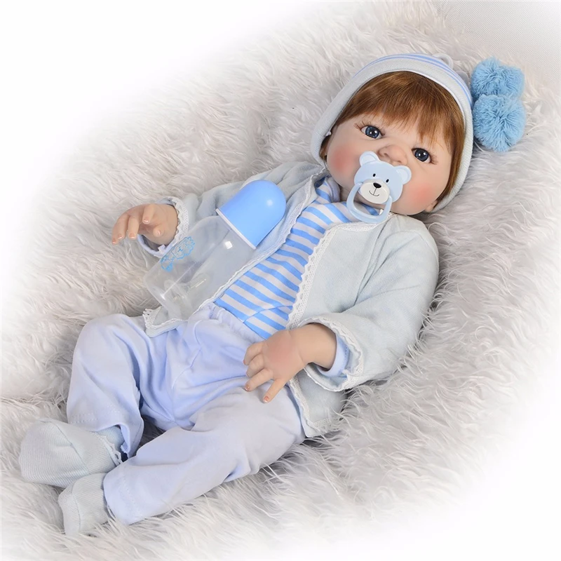 22 Inch Doll Reborn Full Body Silicone Reborn Dolls Toys Gifts For Girls Lifelike Newborn Children Fashion Dolls Toy
22 Inch Doll Reborn Full Body Silicone Reborn Dolls Toys Gifts For Girls Lifelike Newborn Children Fashion Dolls Toy