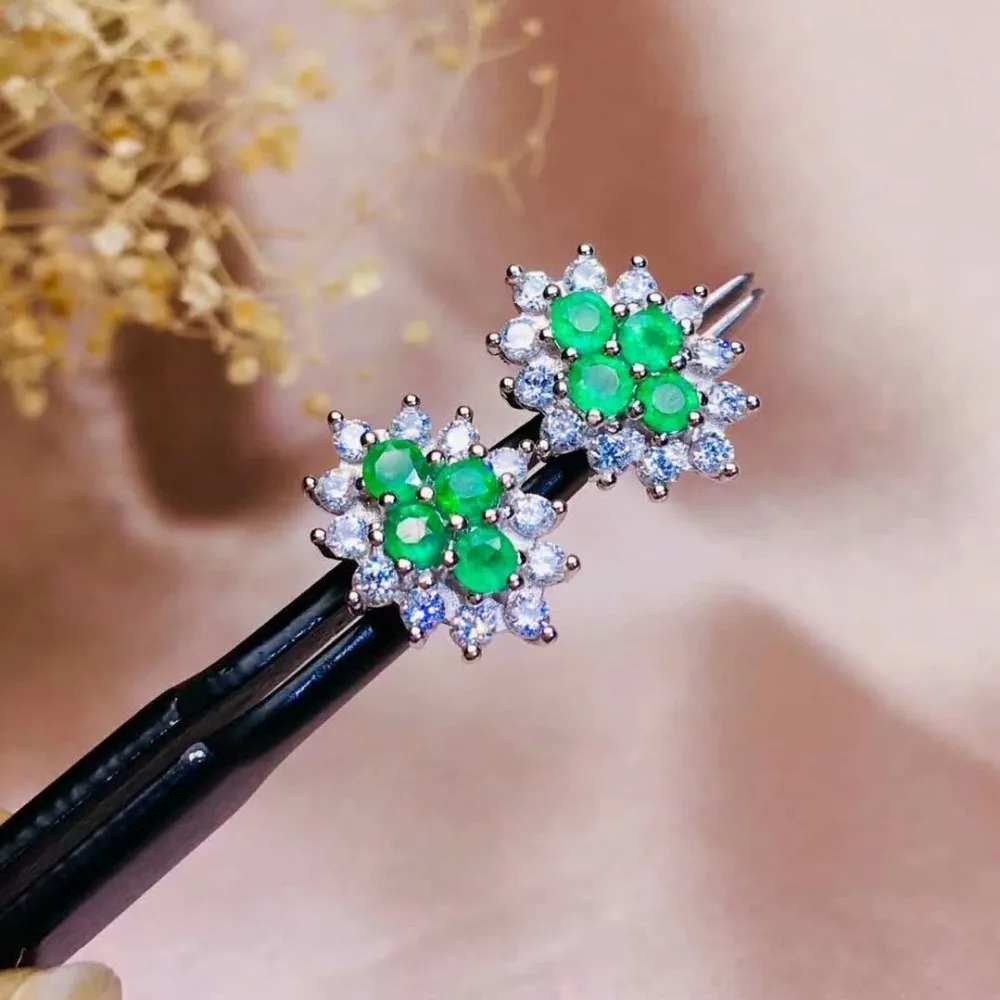 SHILOVEM 925 STERLING SILVER REAL NATURAL EMERALD STUD EARRINGS CLASSIC FINE JEWELRY WOMEN WEDDING 3*3MM GIFT JCE0303555AGML
SHILOVEM 925 STERLING SILVER REAL NATURAL EMERALD STUD EARRINGS CLASSIC FINE JEWELRY WOMEN WEDDING 3*3MM GIFT JCE0303555AGML