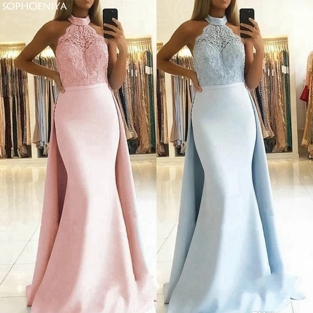New Arrival Halter Beading Applique Prom Dresses Detachable Skirt Graduation Wear Evening Party Gowns платье 2021 Robe de Soirée
New Arrival Halter Beading Applique Prom Dresses Detachable Skirt Graduation Wear Evening Party Gowns платье 2021 Robe de Soirée