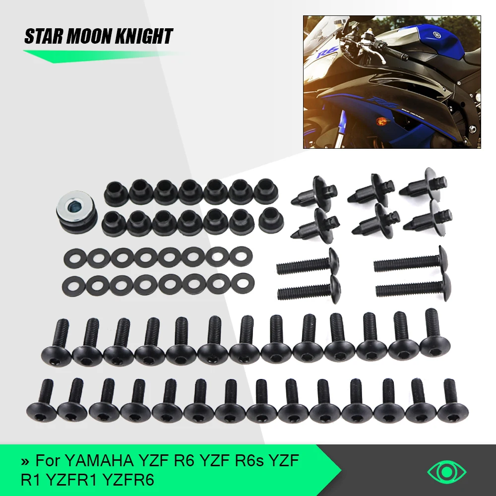 Fairing Bolt For YAMAHA YZF R6 YZF R6s YZF R1 YZFR1 YZFR6 Fairing Bolt Screw Fastener Fixation Complete Kit
Fairing Bolt For YAMAHA YZF R6 YZF R6s YZF R1 YZFR1 YZFR6 Fairing Bolt Screw Fastener Fixation Complete Kit