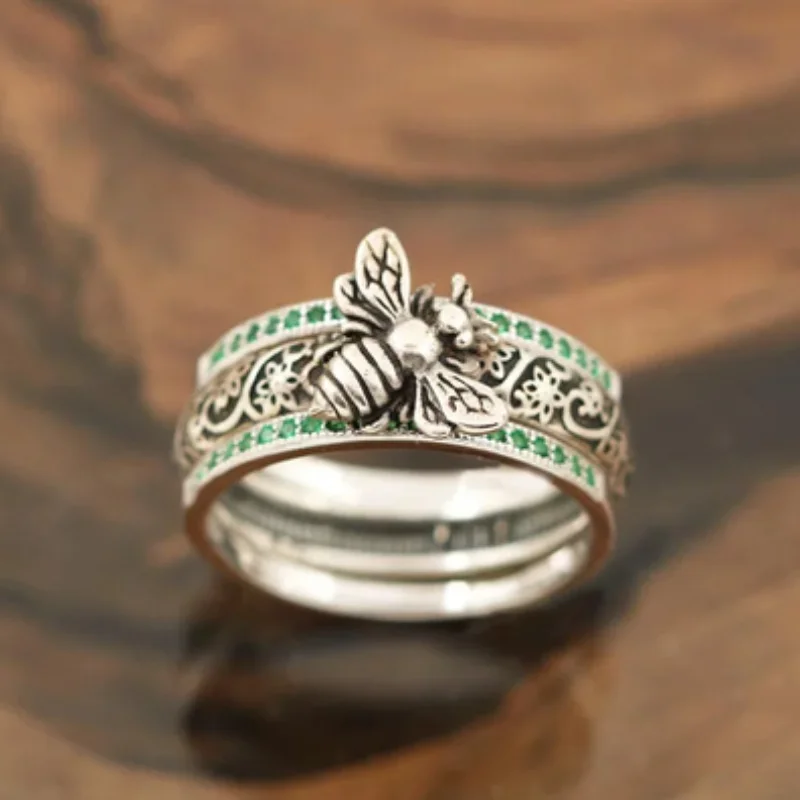 Women's Ring Vintage Bohemia Bee Ring for Men Women Gothic Personality Party Anniversary Jewelry 2021 Trend
Women's Ring Vintage Bohemia Bee Ring for Men Women Gothic Personality Party Anniversary Jewelry 2021 Trend
