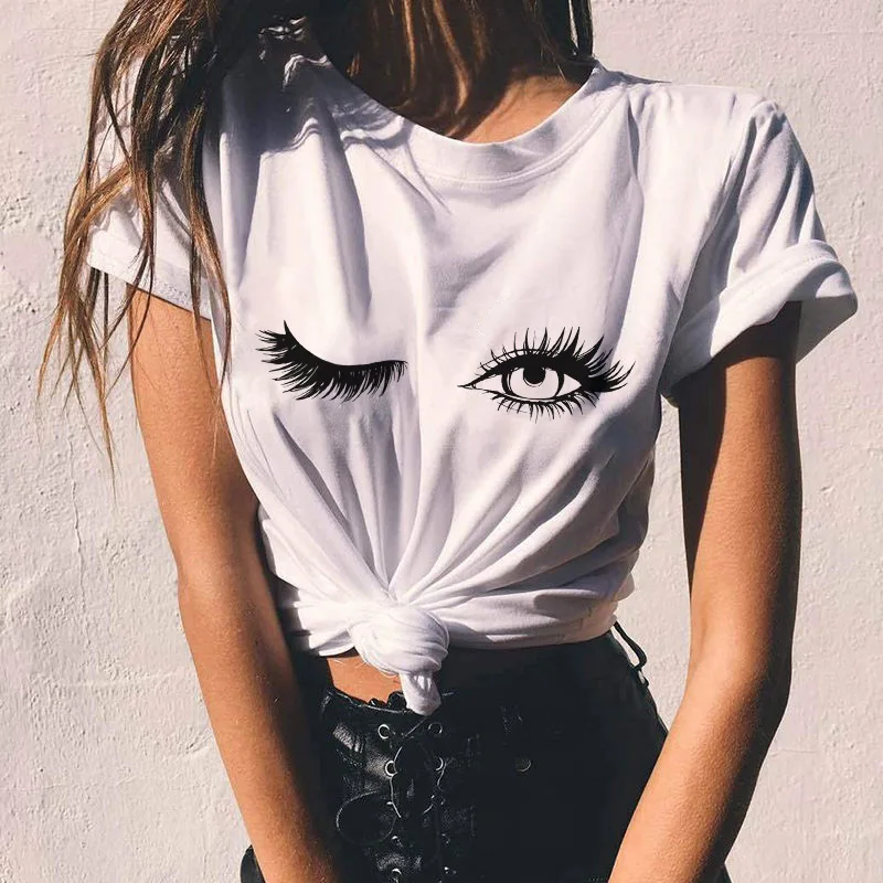 2022 New Women's T-shirt O-neck Short Sleeve Tshirt Enchanting Eyes Printed Tshirt Summer Tee Shirt Female Fashion Tshirt
2022 New Women's T-shirt O-neck Short Sleeve Tshirt Enchanting Eyes Printed Tshirt Summer Tee Shirt Female Fashion Tshirt