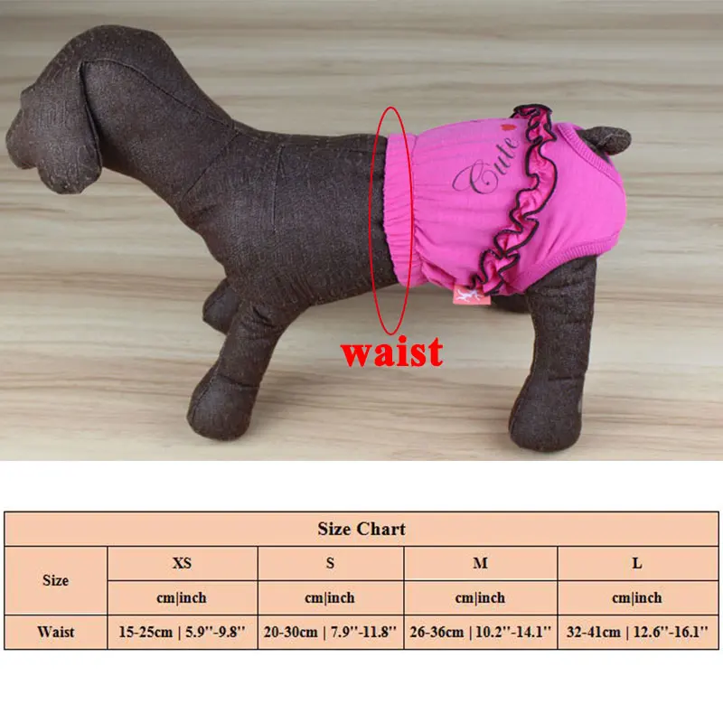 Pet Sanitary Physiological Pants Dog Diaper Washable Female Dog Safety Shorts Panties Menstruation Underwear Pet Briefs Supplies
Pet Sanitary Physiological Pants Dog Diaper Washable Female Dog Safety Shorts Panties Menstruation Underwear Pet Briefs Supplies