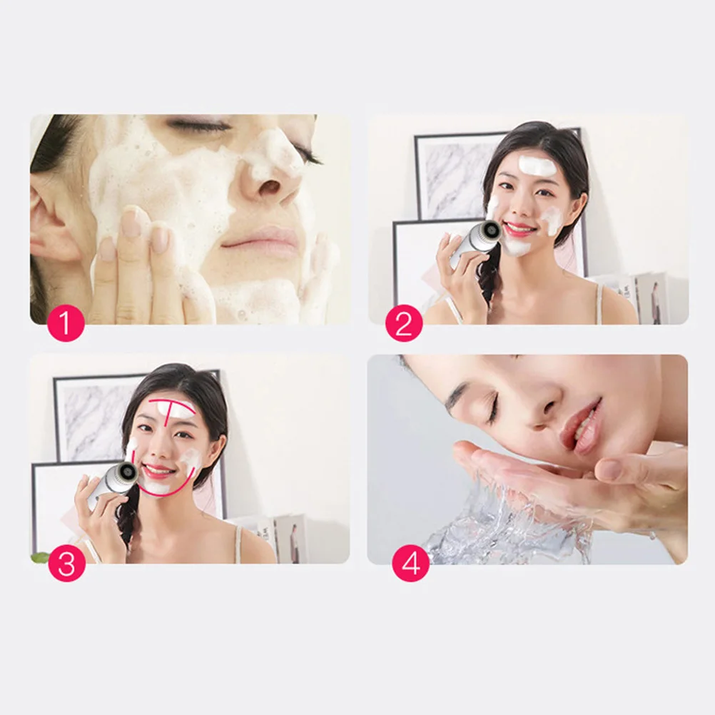 Electric Facial Brush Pore Blackhead Cleaner Silicone Face Cleaning Tool Cleansing Brush for Women
Electric Facial Brush Pore Blackhead Cleaner Silicone Face Cleaning Tool Cleansing Brush for Women