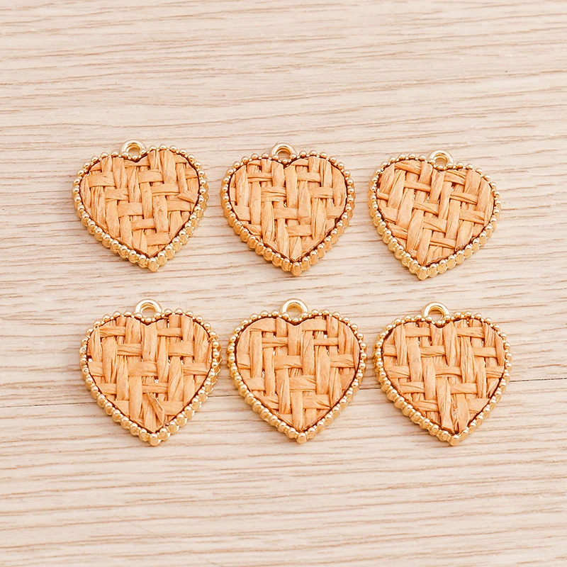 15pcs 18*20mm Trendy Weaving Love Heart Charms for Jewelry Making Drop Earrings Pendants Necklaces Keychain DIY Craft Accessory
15pcs 18*20mm Trendy Weaving Love Heart Charms for Jewelry Making Drop Earrings Pendants Necklaces Keychain DIY Craft Accessory