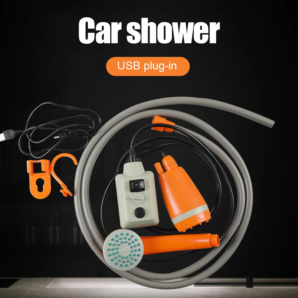 Portable Camping Shower Set Waterproof Multi-purpose USB Handheld Car Shower Pump for Family Hiking Traveling Accessories
Portable Camping Shower Set Waterproof Multi-purpose USB Handheld Car Shower Pump for Family Hiking Traveling Accessories