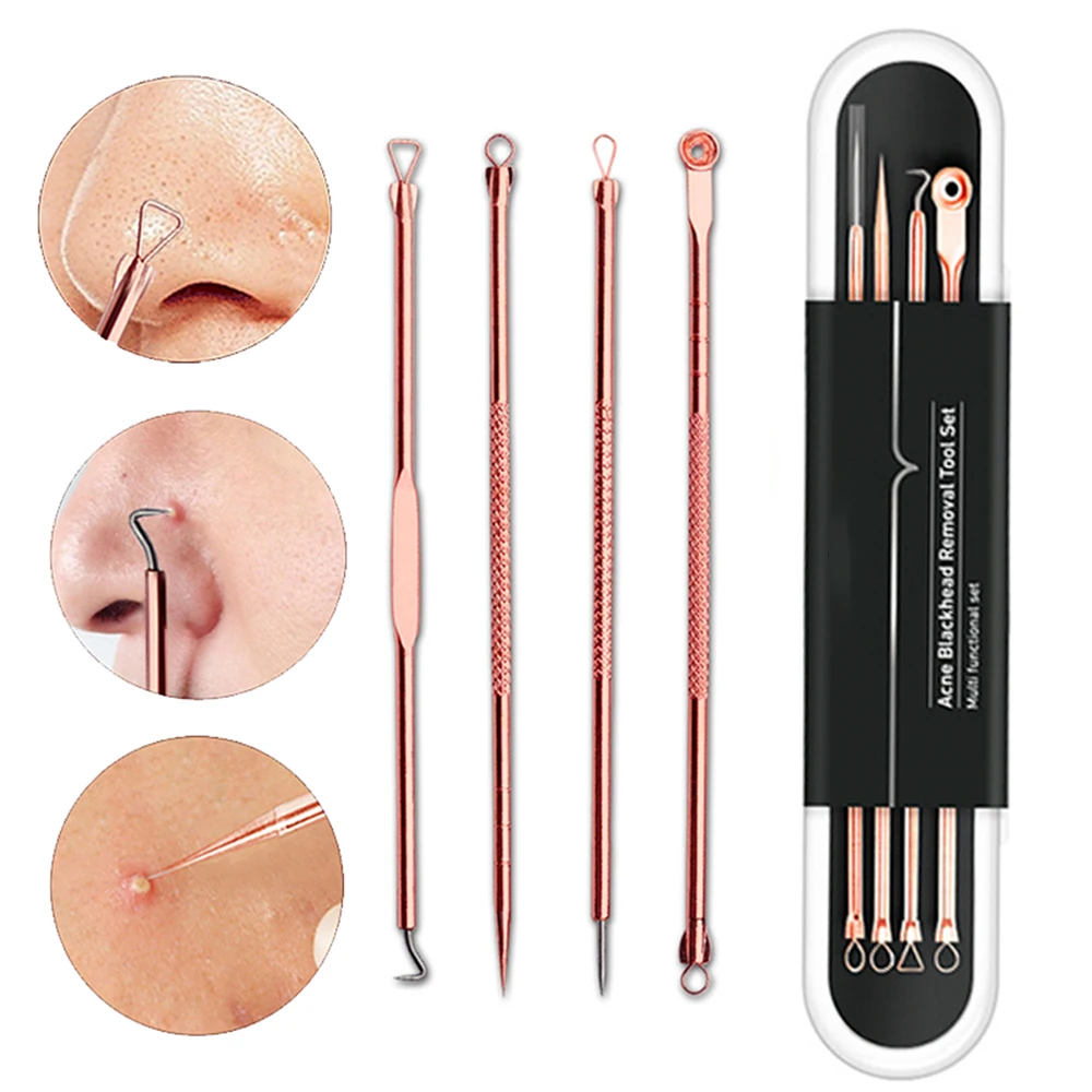 4PCS Acne Blackhead Comedone Black Spot Pimple Blemish Remover Skin Care Women Beauty Acne Treatment Pore Cleanser Needle Hook
4PCS Acne Blackhead Comedone Black Spot Pimple Blemish Remover Skin Care Women Beauty Acne Treatment Pore Cleanser Needle Hook