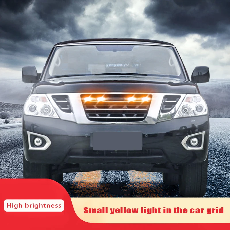 6000K White/Yellow 12V Car Front Grille Lighting Modification For Nissan Patrol Y62 w/TRD Pro Grill ONLY Front Grid Lighting DRL
6000K White/Yellow 12V Car Front Grille Lighting Modification For Nissan Patrol Y62 w/TRD Pro Grill ONLY Front Grid Lighting DRL