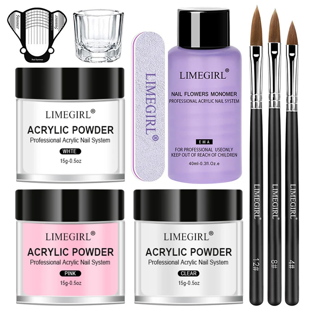 New Nail Acrylic Powder Liquid Monomer Nails Art Decoration For Manicure Set Kit Crystal Nail Glitter 3d Nail Tips Carving Tools
New Nail Acrylic Powder Liquid Monomer Nails Art Decoration For Manicure Set Kit Crystal Nail Glitter 3d Nail Tips Carving Tools