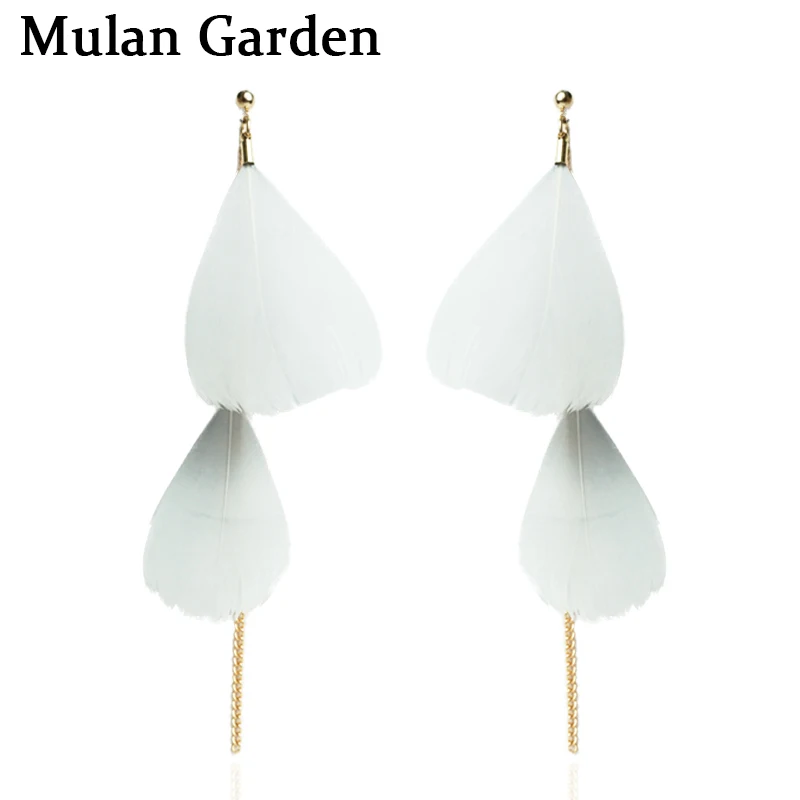 M&G Bohemian Double Graty Feather Earrings for Women New Trendy Dangle Statement Earrings Fashion Jewelry Feather Ear Drops 2019
M&G Bohemian Double Graty Feather Earrings for Women New Trendy Dangle Statement Earrings Fashion Jewelry Feather Ear Drops 2019