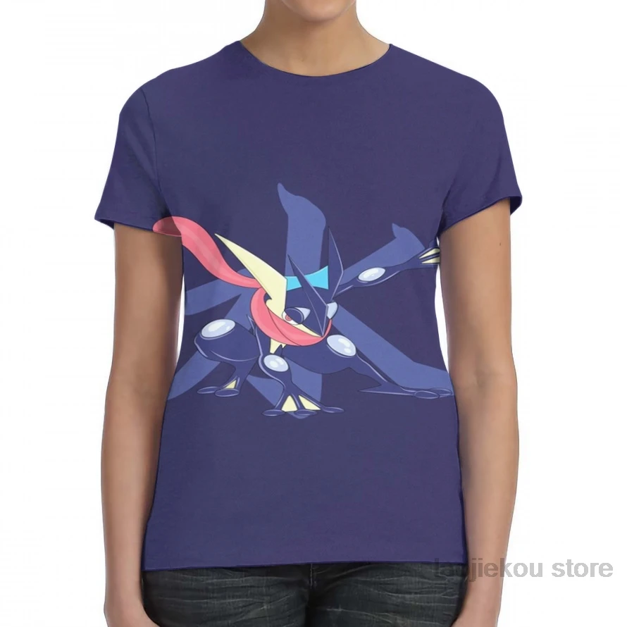 Мужская футболка Greninja с водяным каньцзи женская модная принтом по всей длине для