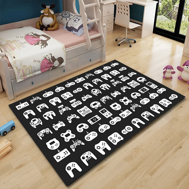 Hotel Room Decora for Boys Bedroom Rugs Game Video Game Handle Pattern Living Room Carpet Sofa Tea Table Anti-skid Floor Mats
Hotel Room Decora for Boys Bedroom Rugs Game Video Game Handle Pattern Living Room Carpet Sofa Tea Table Anti-skid Floor Mats