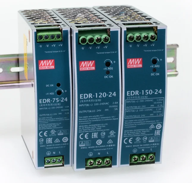 MEAN WELL EDR-75 120 150 12V 24V 48V meanwell EDR-75 120 150 12 24 48 V Single Output Switching Power Supply
MEAN WELL EDR-75 120 150 12V 24V 48V meanwell EDR-75 120 150 12 24 48 V Single Output Switching Power Supply