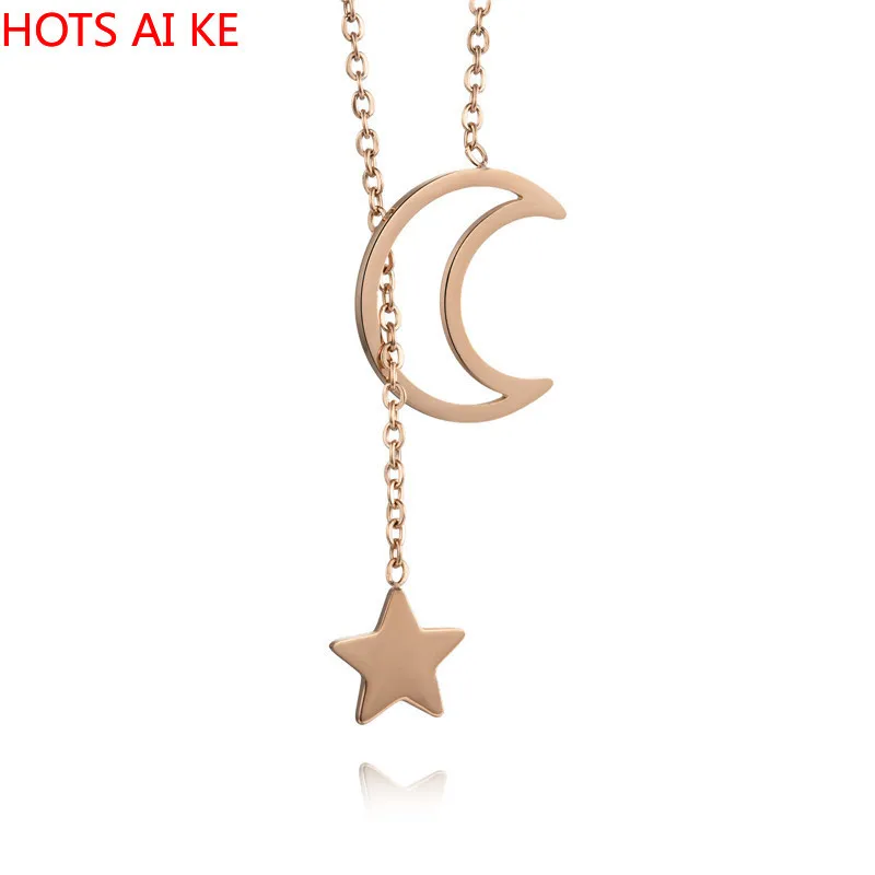 2021 Trend Female Length Fashion Titanium Steel Necklace For Women Rose Gold Moon And Stars Jewelry
2021 Trend Female Length Fashion Titanium Steel Necklace For Women Rose Gold Moon And Stars Jewelry