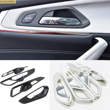 Car Chrome ABS carbon fiber Styling Interior Inner Side Door Handle Bowl Trim For Chery EXEED TX TXL 2018 2019 2020 Accessories