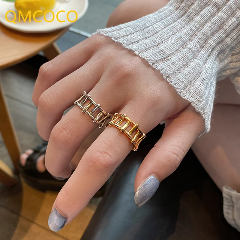 QMCOCO Silver Color Hollow Out Geometric Ring Korean Women's INS Style Chic Birthday Party Exquisite Jewelry Gifts For Girl
QMCOCO Silver Color Hollow Out Geometric Ring Korean Women's INS Style Chic Birthday Party Exquisite Jewelry Gifts For Girl