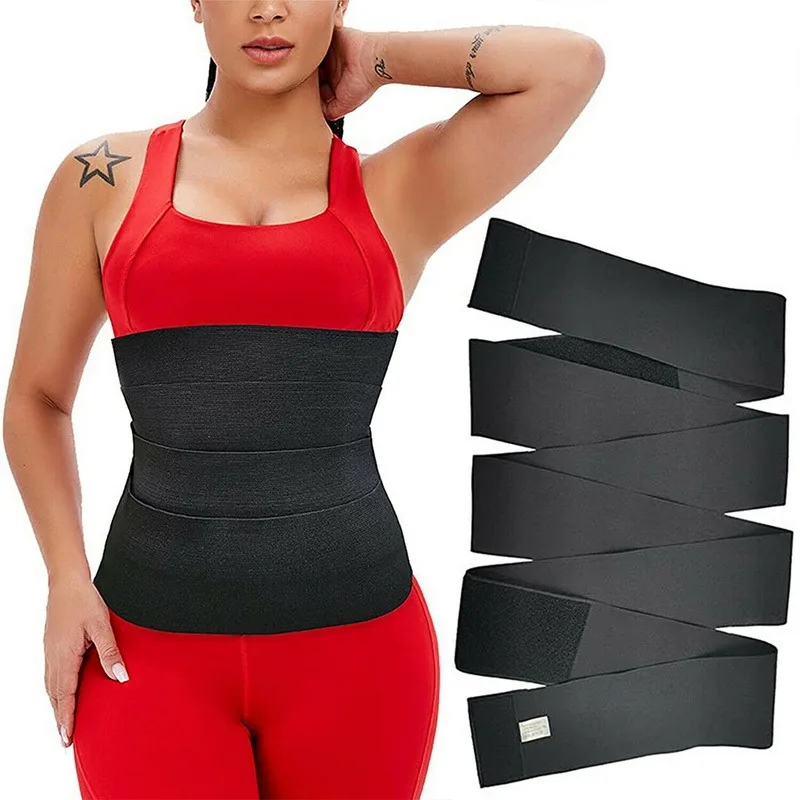 

Snatch Me Up Bandage Wrap Waist Trainer Shaperwear Belt Women Slimming Tummy Belt Corset Top Stretch Bands Cincher Body Shaper