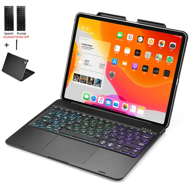 Чехол-накладка для iPad Pro 12,9, 2018, сенсорная панель с подсветкой, 12,9, беспроводная Bluetooth-клавиатура, мышь и стилус, для iPad Pro 2018
Чехол-накладка для iPad Pro 12,9, 2018, сенсорная панель с подсветкой, 12,9, беспроводная Bluetooth-клавиатура, мышь и стилус, для iPad Pro 2018